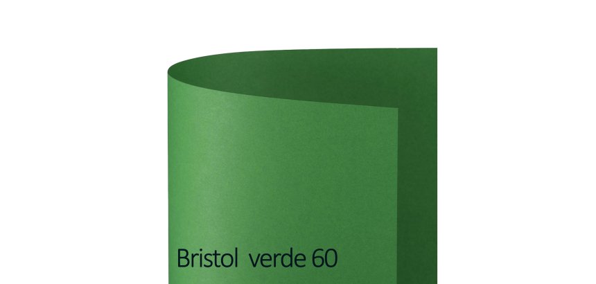 Cartoncino Bristol Color - 70 x 100 cm - 200 gr - verde 60 - Favini - conf. 10 pezzi