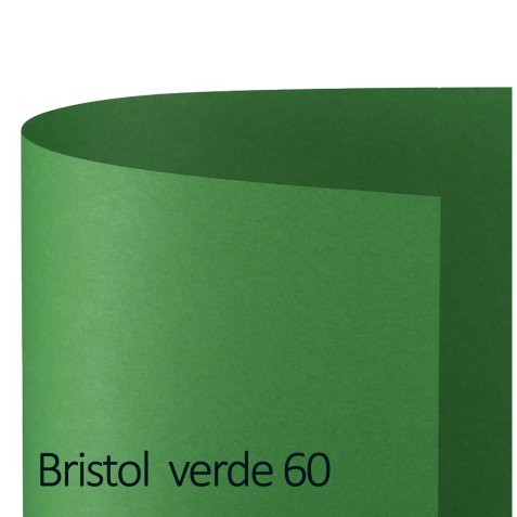 Cartoncino Bristol Color - 70 x 100 cm - 200 gr - verde 60 - Favini - conf. 10 pezzi