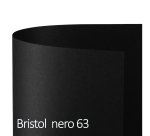 Cartoncino Bristol Color - 70 x 100 cm - 200 gr - nero 63 - Favini - conf. 10 pezzi