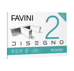Album Favini 2 - 24x33cm - 110gr - 20 fogli - ruvido - Favini