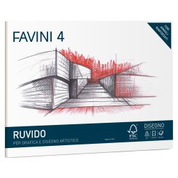 Album Favini 4 - 24x33cm - 220gr - 20 fogli - ruvido - Favini