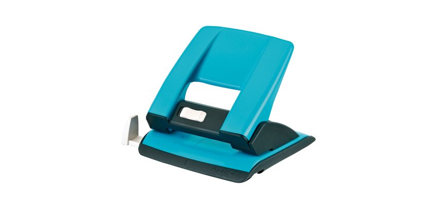 Perforatore - passo 8 cm - max 20 fogli - 2 fori - turchese - Kartia