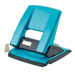 Perforatore - passo 8 cm - max 30 fogli - 2 fori - turchese - Kartia