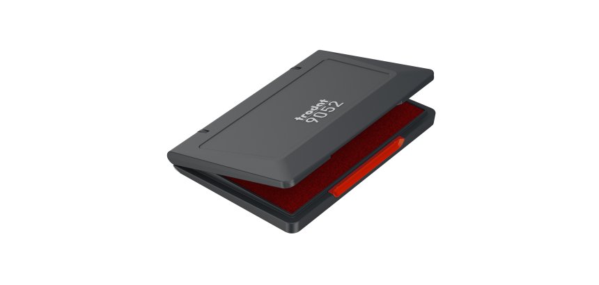 Cuscinetto 9052 per timbri in gomma - 7 x 11 cm - rosso - Trodat