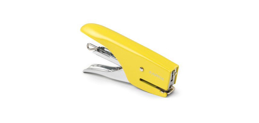 Blister Mini cucitrice M013 + punti passo 10 - giallo - Kartia