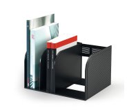 Portariviste Optimo - scomparti regolabili - 30 x 25 x 18 cm - nero - Durable