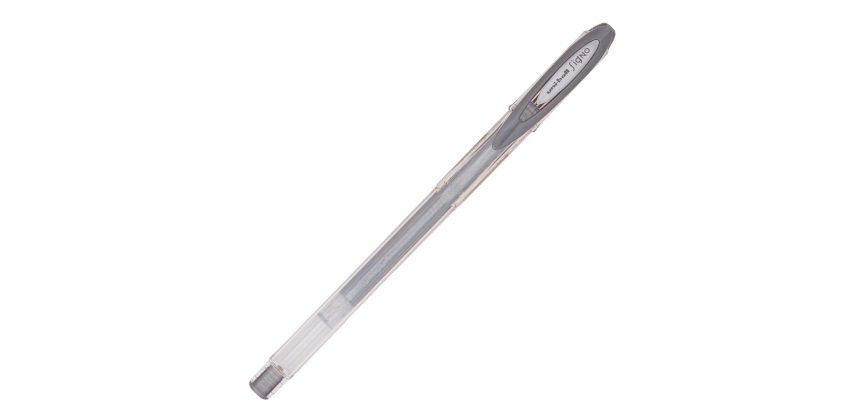 Penna a sfera gel con cappuccio Uni Ball Signo M120  - punta 0,8mm  - argento - Uni Mitsubishi