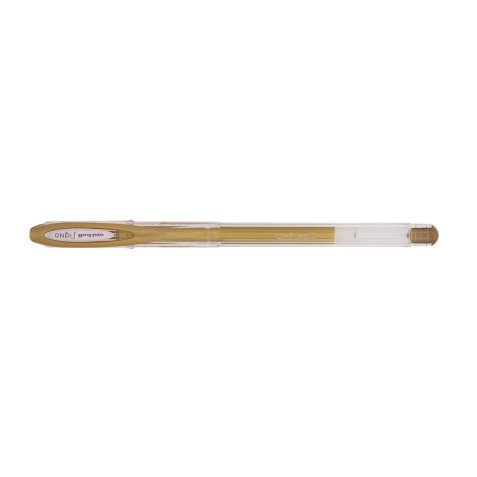 Penna a sfera gel con cappuccio Uni Ball Signo M120  - punta 0,8mm  - oro - Uni Mitsubishi