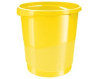 Cestino gettacarte Europost VIVIDA - 25,8 x 28,5 cm - altezza 32,2 cm - 14 L - giallo - Esselte