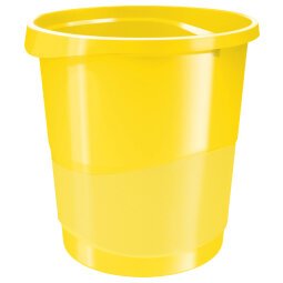 Cestino gettacarte Europost VIVIDA - 25,8 x 28,5 cm - altezza 32,2 cm - 14 L - giallo - Esselte