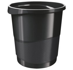 Cestino gettacarte Europost VIVIDA - 25,8 x 28,5 cm - altezza 32,2 cm - 14 L - nero - Esselte