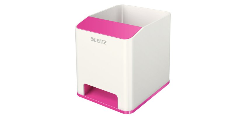 Portapenne con amplificatore WOW - 9x10x10 cm - fucsia - Leitz
