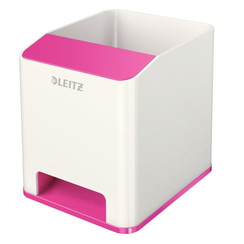 Portapenne con amplificatore WOW - 9x10x10 cm - fucsia - Leitz