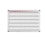 Planner magnetico annuale - 90 x 60 cm - silver - Bi-Office