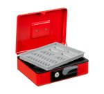 Cassetta portavalori Deluxe - 23 x 18,5 x 8 cm - rosso - Iternet