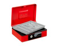Cassetta portavalori Deluxe - 23x18,5x8 cm - rosso - Iternet