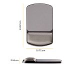 Mousepad con poggiapolsi in gel - regolabile - Fellowes