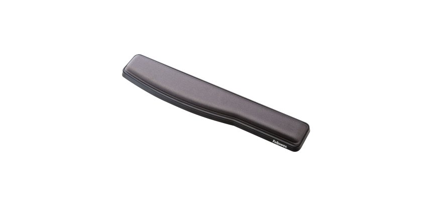 Fellowes Keyboard Wrist Rest - Premium Gel Wrist Rest with Non Skid Rubber Base - Adjustable Ergonomic Wrist Support for Computer, Laptop, Home Office Use - Black