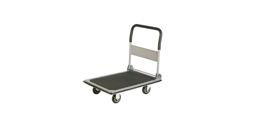 Carrello portatutto PZS250 - pieghevole - portata max 300 kg - 91 x 61 x 87 cm - grigio/nero - Serena Group