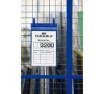 Buste identificative - con fascette di aggancio - A4 verticale - blu - Durable - conf. 50 pezzi