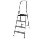 Scala domestica Stella Basic - 3 gradini - alluminio - Marchetti