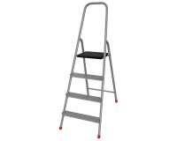 Scala domestica Stella Basic - 3 gradini - alluminio - Marchetti