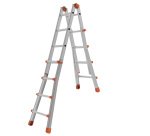 Scala telescopica Squadra - 8+8 gradini - alluminio - Marchetti