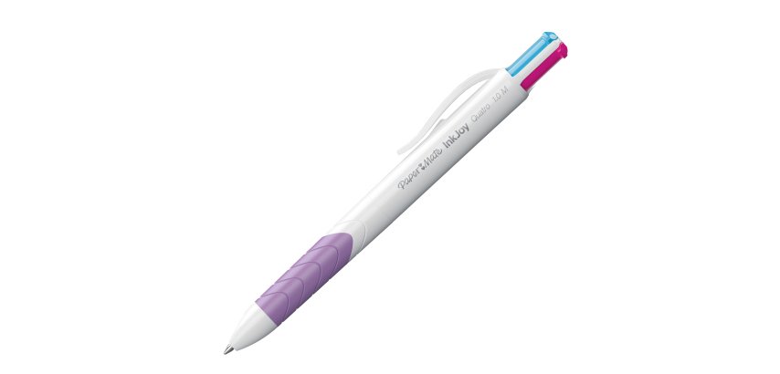 Penna a sfera a scatto multifunzione Inkjoy Quatro - punta 1,0mm - fun - Papermate