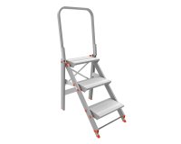 Scaletta Class Più - con parapetto - 3 gradini - alluminio - Marchetti