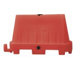 Barriera stradale - tipo New Jersey - 100 x 40 x 70 cm - PE - rosso