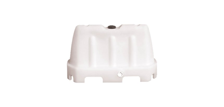 Barriera stradale - tipo New Jersey - 100 x 40 x 70 cm - PE - bianco