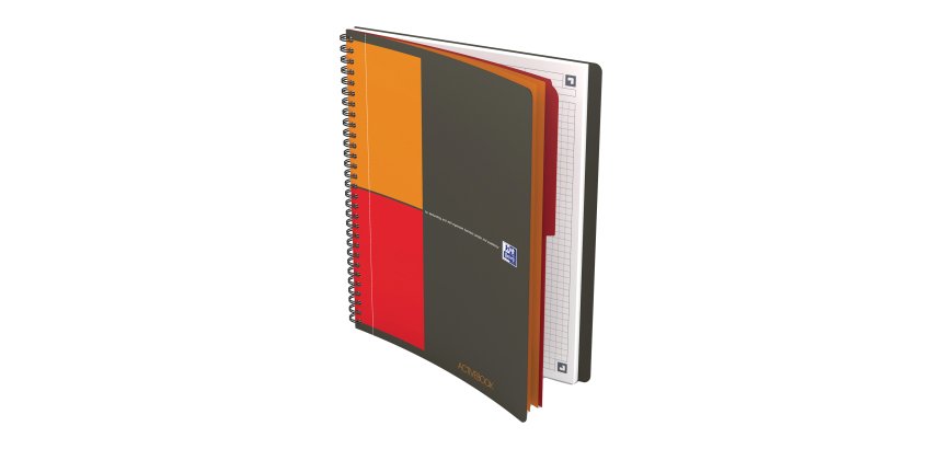 Blocco spiralato International Favorit - formato Activebook - 18 x 25cm - 80gr - 80 fogli - Oxford