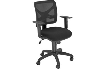 Seduta operativa Pentagon Y10 PNBE - con braccioli regolabili - nero/nero - Unisit