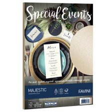 Carta metallizzata Special Events - A4 - 120 gr - sabbia - Favini - conf. 20 fogli