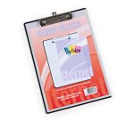 Portablocco in PPL con molla in metallo personalizzabile - A4 - trasparente - Iternet