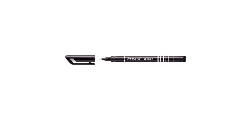 Fineliner Stabilo Sensor - tratto 0,3mm - nero - Stabilo