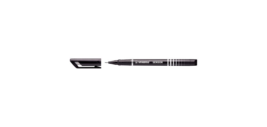Fineliner Stabilo Sensor - tratto 0,3mm - nero - Stabilo
