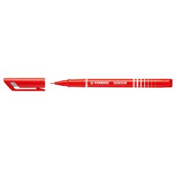 Fineliner Stabilo Sensor - tratto 0,3mm - rosso - Stabilo