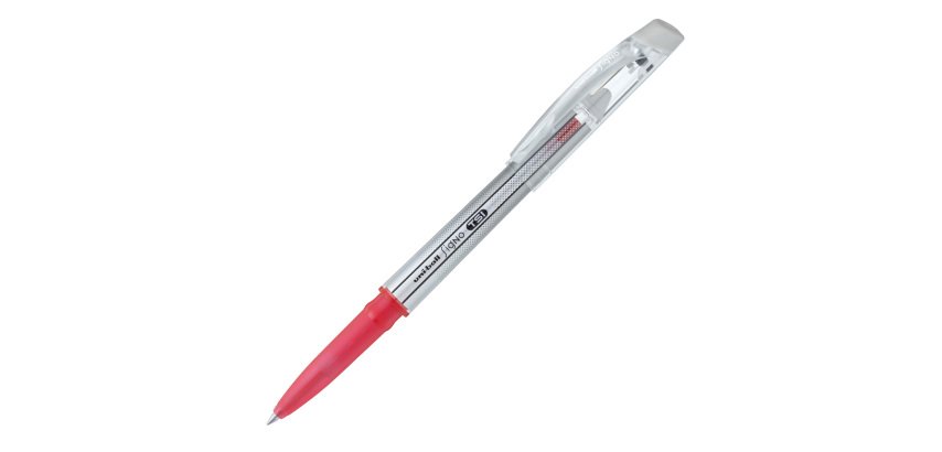 Penna a sfera gel cancellabile Uni Ball Signo TSI - punta 0,7mm - rosso  - Uni Mitsubishi