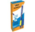 Penna sfera Gelocity Illusion - gel cancellabile - punta 0,7 mm - blu - Bic - conf. 12 pezzi