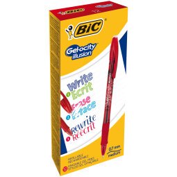 GB_BIC STYLO GELOCITY ILLUSION ROUGE 943442