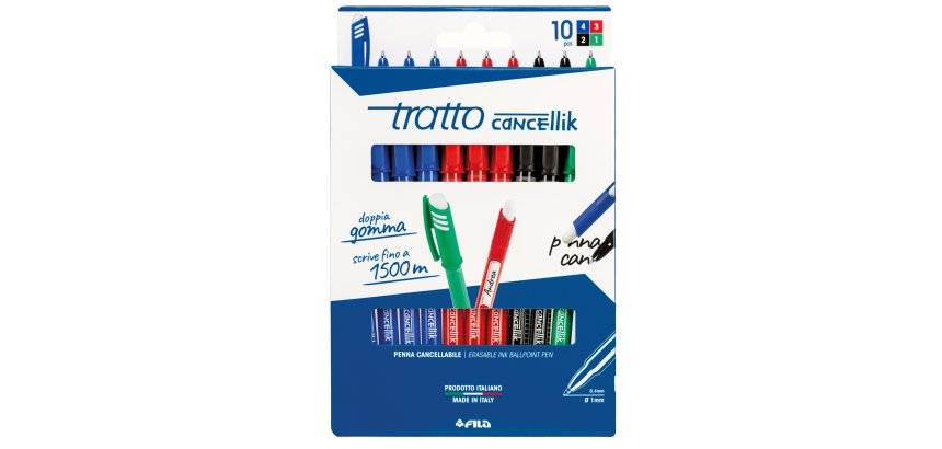 Tratto F832700 ballpoint pen Black, Blue, Green, Red Stick ballpoint pen 10 pc(s)