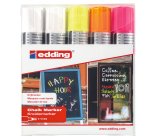 Marcatore a gesso liquido 4090 - punta scalpello - da 4 a 15mm - Edding - astuccio 5 pezzi