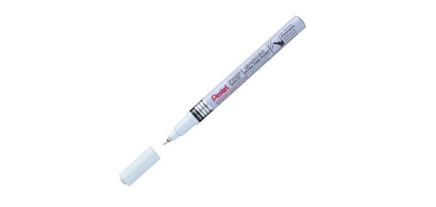 Marcatore Paint Marker Linea Amiko - punta extra fine 0,60mm - bianco - Pentel