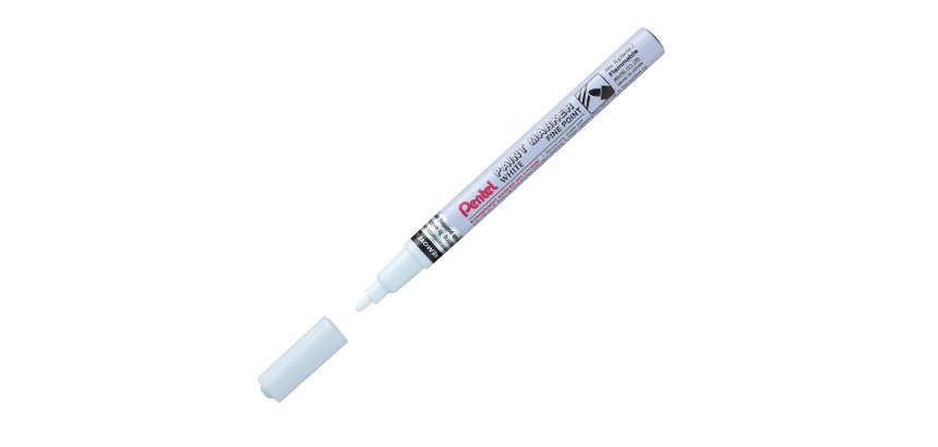 Marcatore Paint Marker Linea Amiko - punta fine 2,90mm - bianco - Pentel