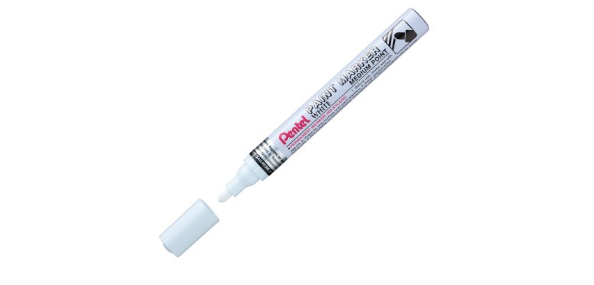Marcatore Paint Marker Linea Amiko - punta media 4,50mm - bianco - Pentel