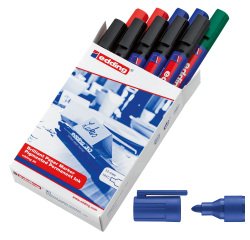 Marcatore permanente 30 - punta tonda - da 1,5 a 3 mm - colori assortiti - Edding - conf. 10 pezzi