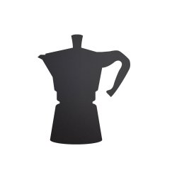 Lavagna da parete Silhouette - 30 x 50 cm - forma moka - nero - Securit