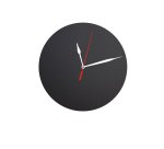 Lavagna da parete Silhouette - diametro 29 cm - forma orologio - nero - Securit