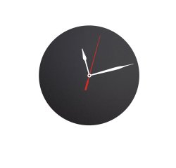 Lavagna da parete Silhouette - diametro 29 cm - forma orologio - nero - Securit